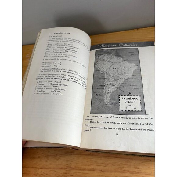 El Español Al Día Book One Hardcover Spanish Language Textbook 1956 Laurel Turk - Picture 11 of 16